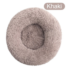 Load image into Gallery viewer, Donut Dog Bed Warm Soft Long Plush Pet Cushion