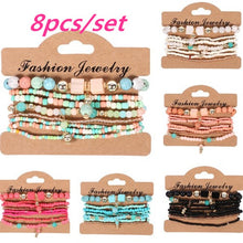 Load image into Gallery viewer, Multilayer Crystal Stone Beads Bracelets & Bangles
