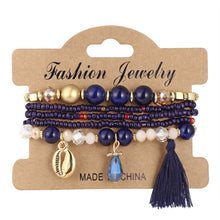 Load image into Gallery viewer, Multilayer Crystal Stone Beads Bracelets & Bangles