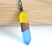 Load image into Gallery viewer, Leanzni Vintage Men or Women's Wood Resin Necklace Pendant