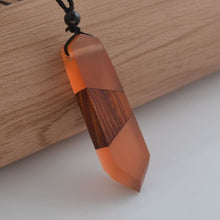 Load image into Gallery viewer, Leanzni Vintage Men or Women's Wood Resin Necklace Pendant