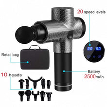 Load image into Gallery viewer, LCD Electric Massage Fascia Gun for Muscle Pain Relief