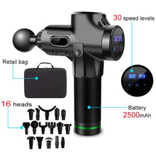 Load image into Gallery viewer, LCD Electric Massage Fascia Gun for Muscle Pain Relief