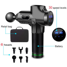 Load image into Gallery viewer, LCD Electric Massage Fascia Gun for Muscle Pain Relief