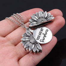 Load image into Gallery viewer, You Are My Sunshine Flower Locket Necklace For Women
