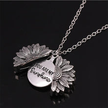 Load image into Gallery viewer, You Are My Sunshine Flower Locket Necklace For Women