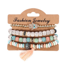 Load image into Gallery viewer, Multilayer Crystal Stone Beads Bracelets & Bangles