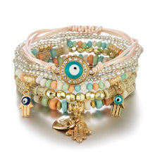 Load image into Gallery viewer, Multilayer Crystal Stone Beads Bracelets & Bangles