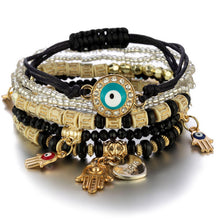 Load image into Gallery viewer, Multilayer Crystal Stone Beads Bracelets & Bangles