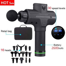 Load image into Gallery viewer, LCD Electric Massage Fascia Gun for Muscle Pain Relief