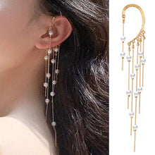 Load image into Gallery viewer, 17KM Gold Leaves Ear Cuff Black Non-Piercing Ear Cuffs