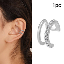Load image into Gallery viewer, 17KM Gold Leaves Ear Cuff Black Non-Piercing Ear Cuffs