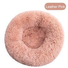 Load image into Gallery viewer, Donut Dog Bed Warm Soft Long Plush Pet Cushion
