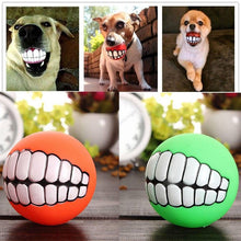 Load image into Gallery viewer, 1pc Rubber Dog Toys Squeaky Bite Resistant Diameter 7cm
