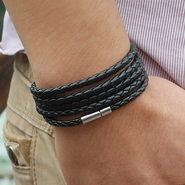 Wrap Long Leather Bracelet