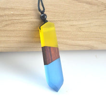 Load image into Gallery viewer, Leanzni Vintage Men or Women&#39;s Wood Resin Necklace Pendant
