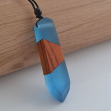 Load image into Gallery viewer, Leanzni Vintage Men or Women&#39;s Wood Resin Necklace Pendant
