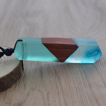 Load image into Gallery viewer, Leanzni Vintage Men or Women&#39;s Wood Resin Necklace Pendant
