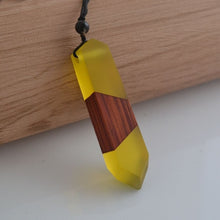 Load image into Gallery viewer, Leanzni Vintage Men or Women&#39;s Wood Resin Necklace Pendant
