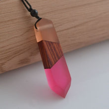 Load image into Gallery viewer, Leanzni Vintage Men or Women&#39;s Wood Resin Necklace Pendant
