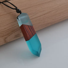 Load image into Gallery viewer, Leanzni Vintage Men or Women&#39;s Wood Resin Necklace Pendant
