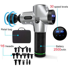 Load image into Gallery viewer, LCD Electric Massage Fascia Gun for Muscle Pain Relief
