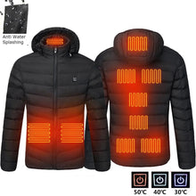 Load image into Gallery viewer, Mens Electric Heated Jacket USB for Winter
