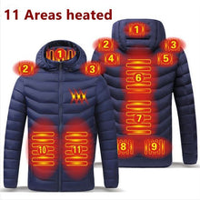 Load image into Gallery viewer, Mens Electric Heated Jacket USB for Winter
