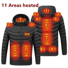 Load image into Gallery viewer, Mens Electric Heated Jacket USB for Winter
