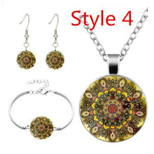 Load image into Gallery viewer, Glass Cabochon Pendant Necklace Bracelet Earrings
