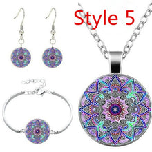 Load image into Gallery viewer, Glass Cabochon Pendant Necklace Bracelet Earrings
