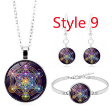 Load image into Gallery viewer, Glass Cabochon Pendant Necklace Bracelet Earrings
